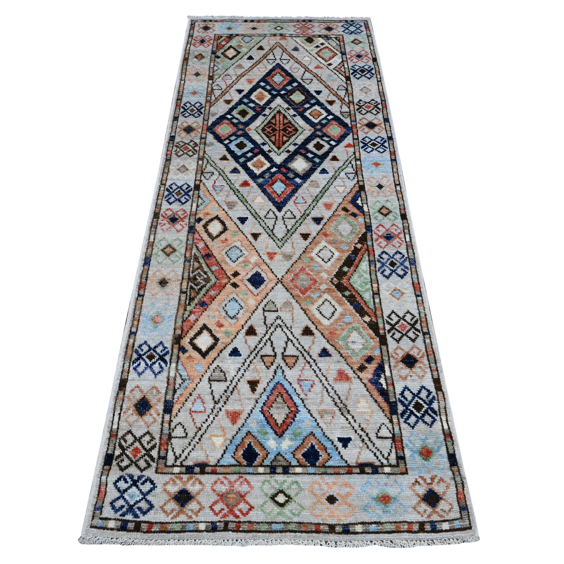 Transitional Wool Hand-Knotted Area Rug 2'10